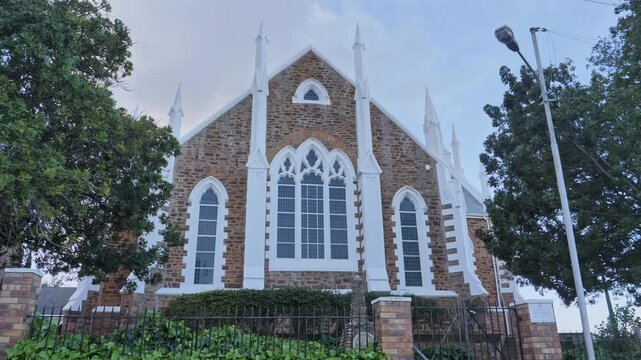 front view of Historic Dutch Reformed Church in Piketberg in the Swartland, Western Cape, South Africa