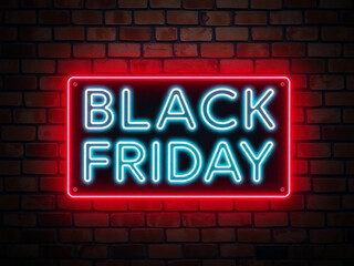 Obraz premium Black friday text 