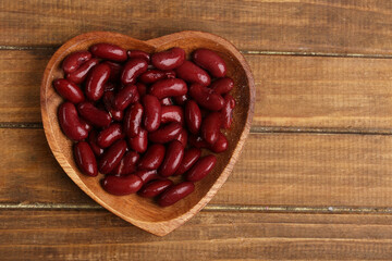 Heart Shaped Bowl with Red Beans