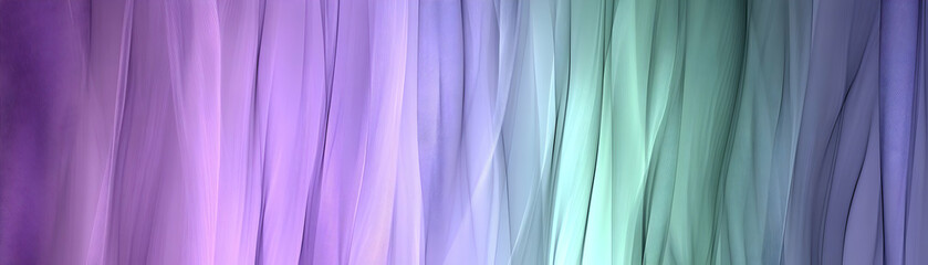 Abstract Purple Green Wave Background Illustration
