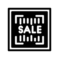 barcode scan sale Solid icon