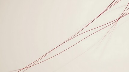 Abstract Red Lines on a Beige Background