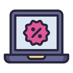 laptop discount promo Filled icon