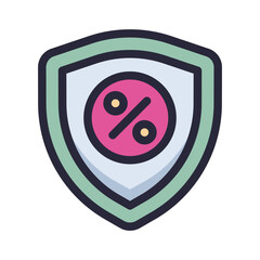 protection discount promo Filled icon