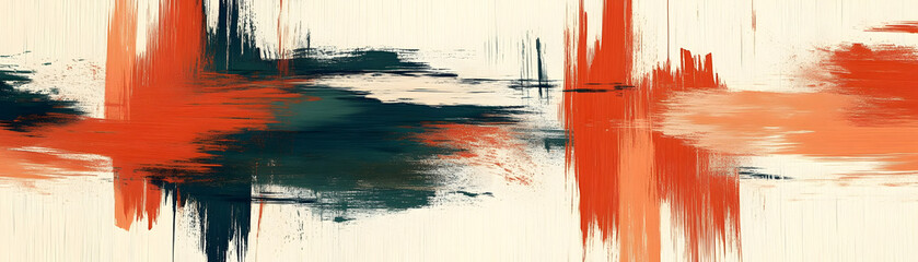 Abstract Brush Stroke Painting
