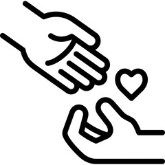 relationship couple icon illustration design with outline