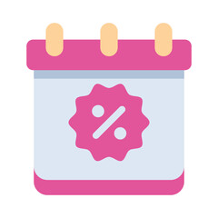 calendar discount promo Flat icon
