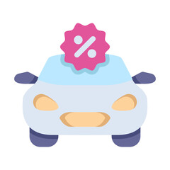 car discount promo Flat icon
