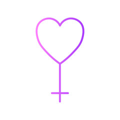 love key gradient icon