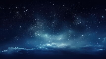 A serene night sky filled with stars and subtle clouds, evoking calmness and wonder.