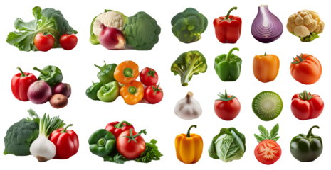 Fresh Vegetables Collage