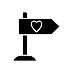 Obraz premium direction glyph icon