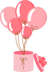 Valentine's Day Balloons Decoration