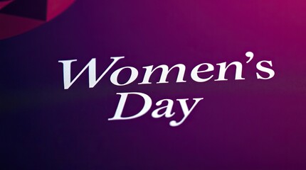 Fototapeta premium Celebrate Women's Day on March 8 with cards and banners that honor the incredible achievements of women around the world