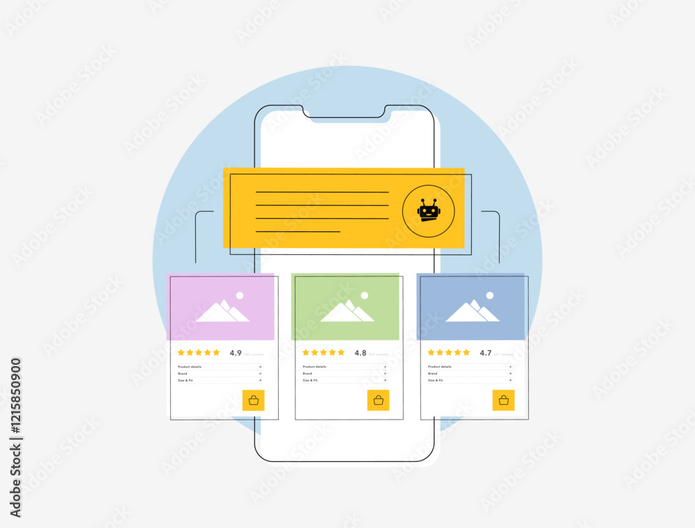 Poster ai-driven personalization for product recommendations. use ai to generate personalized product recom