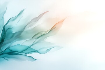 Floral art in nature background tranquil environment abstract digital design