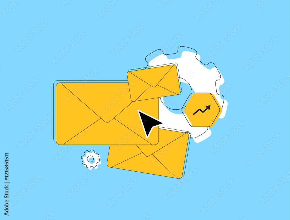 Poster e-mail automation system with ai tools for scheduling, personalized campaigns and workflow optimizat