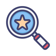 magnifying glass filled style