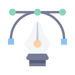 pen drawing flat style