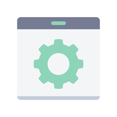 website setting flat style