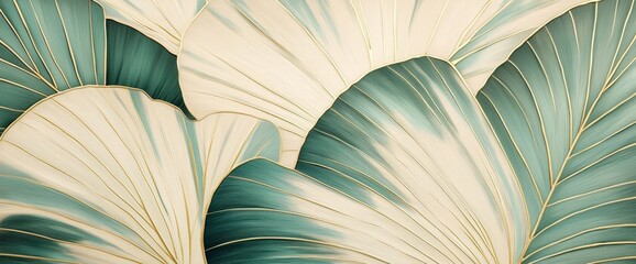 Captivating textures of tropical leaves enhance nature's beauty.