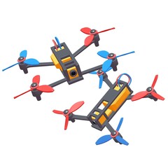 FPV Drone Racing freestyle sport flight. Hobby toys