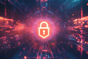 Obraz premium Cyber Security: Data Protection in Digital World
