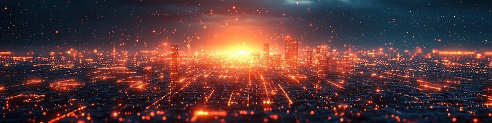 Obraz premium Cloud computing transmits big data on the internet. futuristic digital technologies