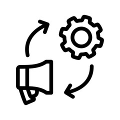 Marketing Settings Outline Style