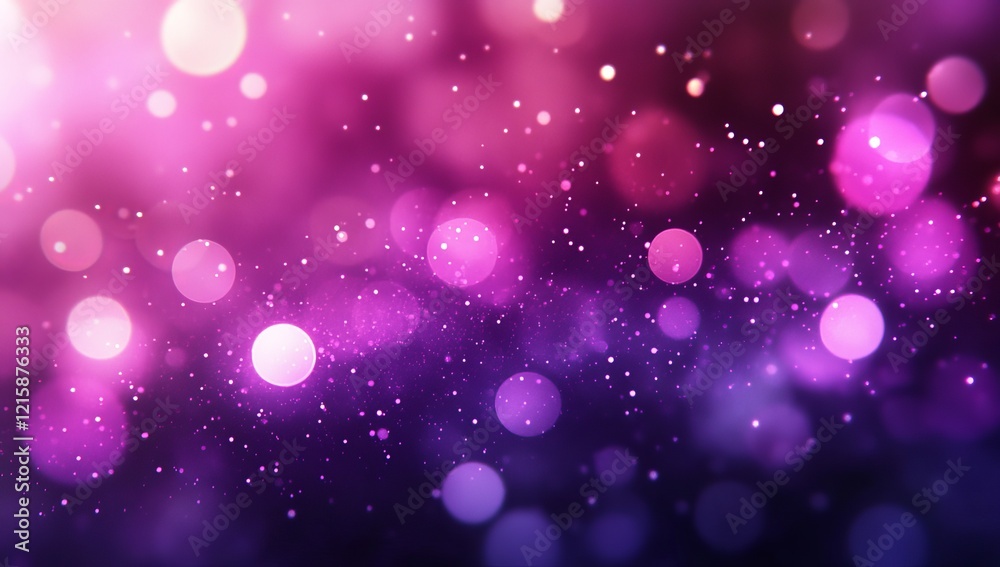 Poster Abstract pink and purple bokeh background with glowing particles. (2)