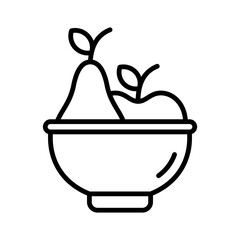dietary vegetarian food icon line vector illustration design in trendy style