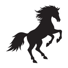 Powerful Black Silhouette of a vector design