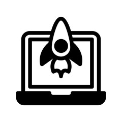 Laptop Rocket solid Style