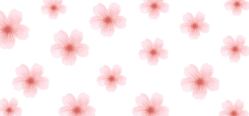 seamless pattern of pink flowers, background with flowers, wallpaper flowers