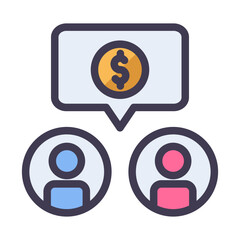 Chat Money filled Style