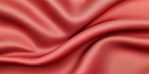 Fototapeta premium Silk Cloth Background, red satin with natural folds and luminous reflections, background for Lunar New year,banner, celebration