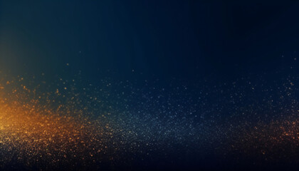 Obraz premium gold blue horizontal sparkly color gradient rough, abstract background shines bright light and glows template empty space, colorful gradient background, gift card, vector