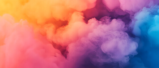 Fototapeta premium Dreamy Blurred Abstract Pastel Clouds with Soft Hues 