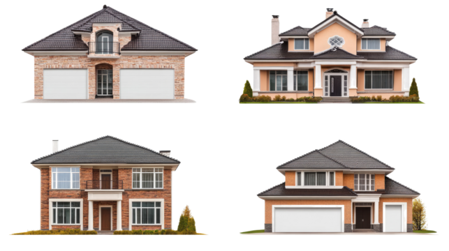 Four Modern Homes With Unique Designs Generative AI