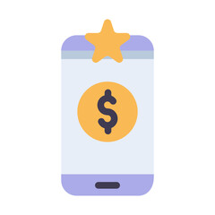 Smartphone Money flat Style