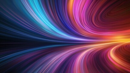 Vibrant Colorful Light Trails in Abstract Motion Capturing the Energy and Movement of Radiant Hues in a Dynamic and Fluid Design