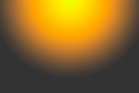 Abstract 1980's Vibes Orange and Yellow Radial Neon Gradient on Dark Background  