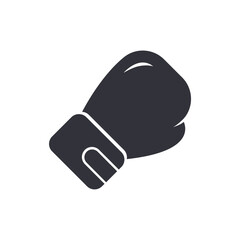 Boxing gloves solid icons, minimalist vector illustration ,simple transparent graphic element .Isolated on white background
