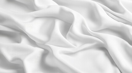 Obraz premium Crumpled white paper texture with realistic folds and subtle shadows, perfect for overlays