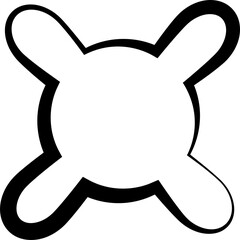 Star icon set. Geometric shape