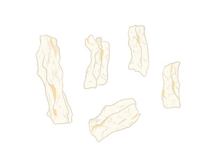 Raw meat tendons, food ingredient