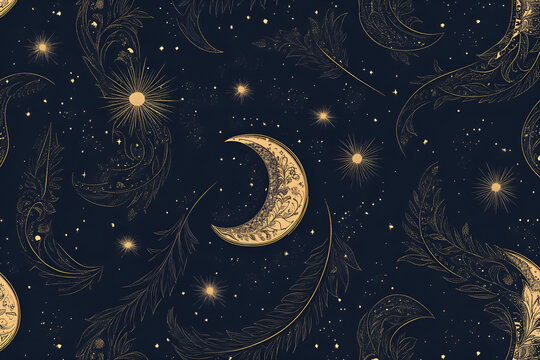 Pasley Magical Traditional Paisleys Seamless Pattern for wallpaper design or fabric textile printing