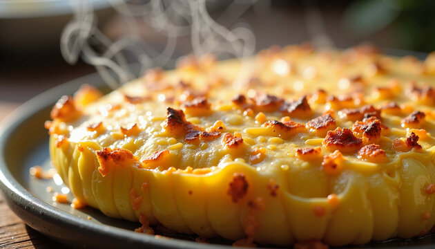 Plate of Chicons au Gratin with Golden Cheese Crust