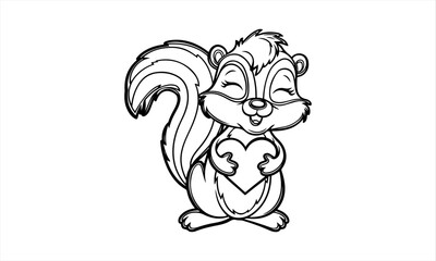 a cute animals vector art illustration