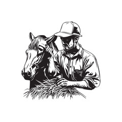 horse and farmer